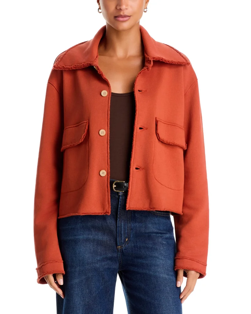 Rowan Cotton Sweatshirt Utility Jacket