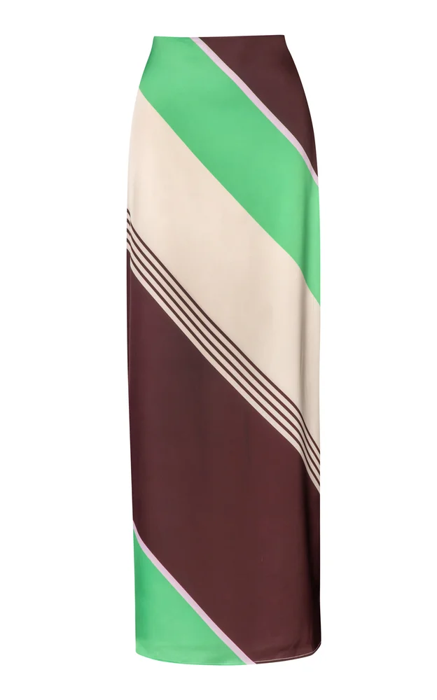 Renata Satin Maxi Skirt