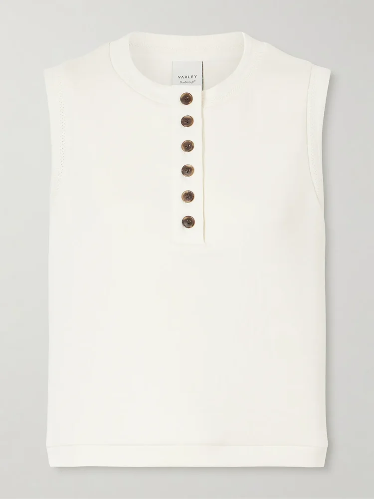 Marla embellished jersey tank top