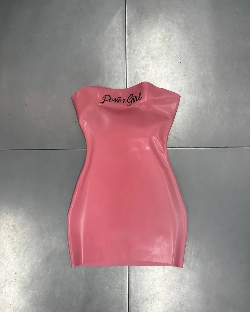 The Signature Bandeau Dress Bubblegum