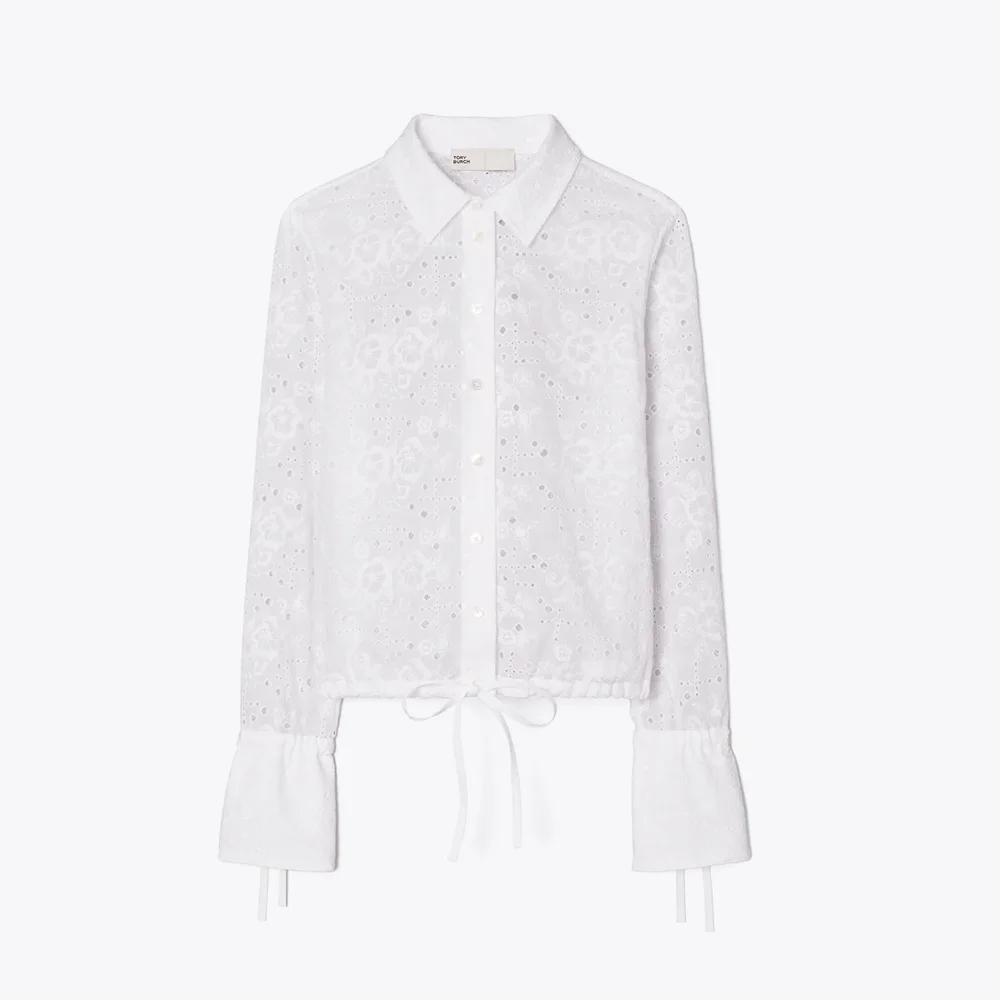 Cotton Eyelet Blouse