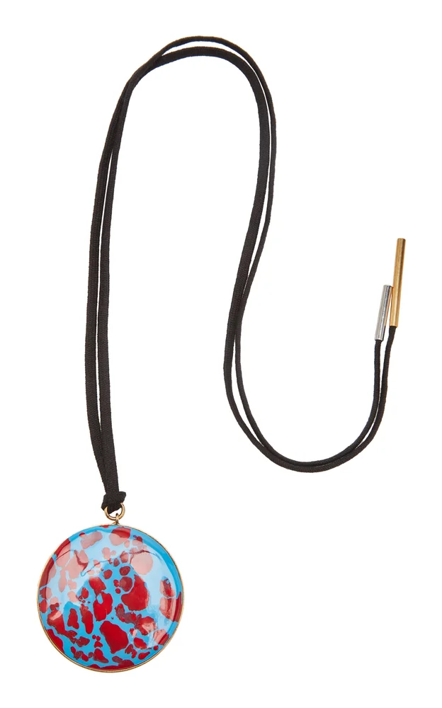 Enamel Pendant Necklace