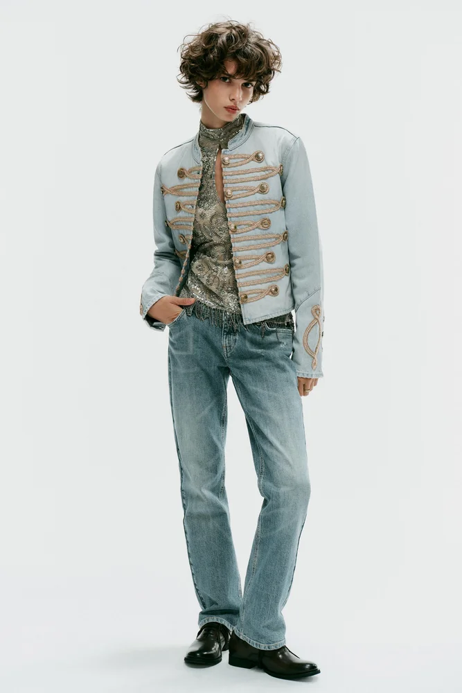 TRF Denim Button Jacket