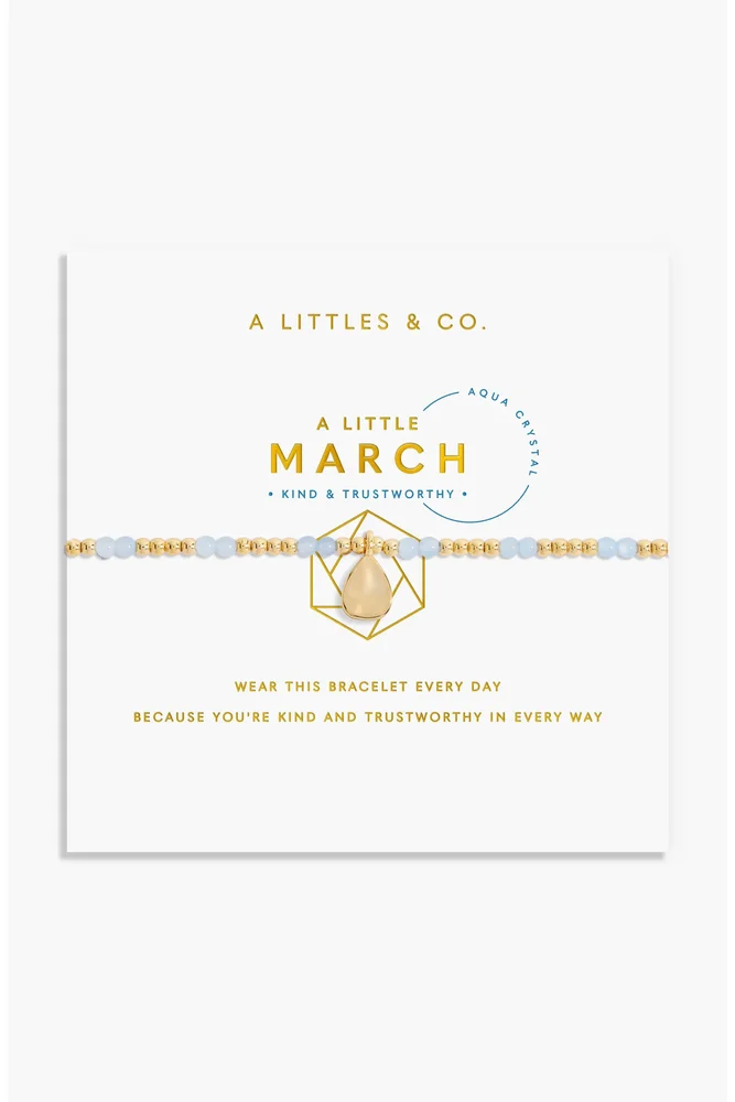 Birthstone A Little Bracelet in Gold-Tone Plating