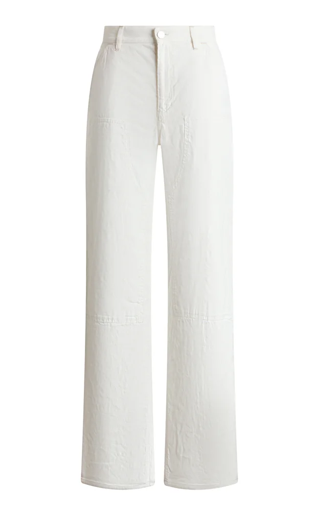 Mullins Low-Rise Canvas Straight-Leg Jeans