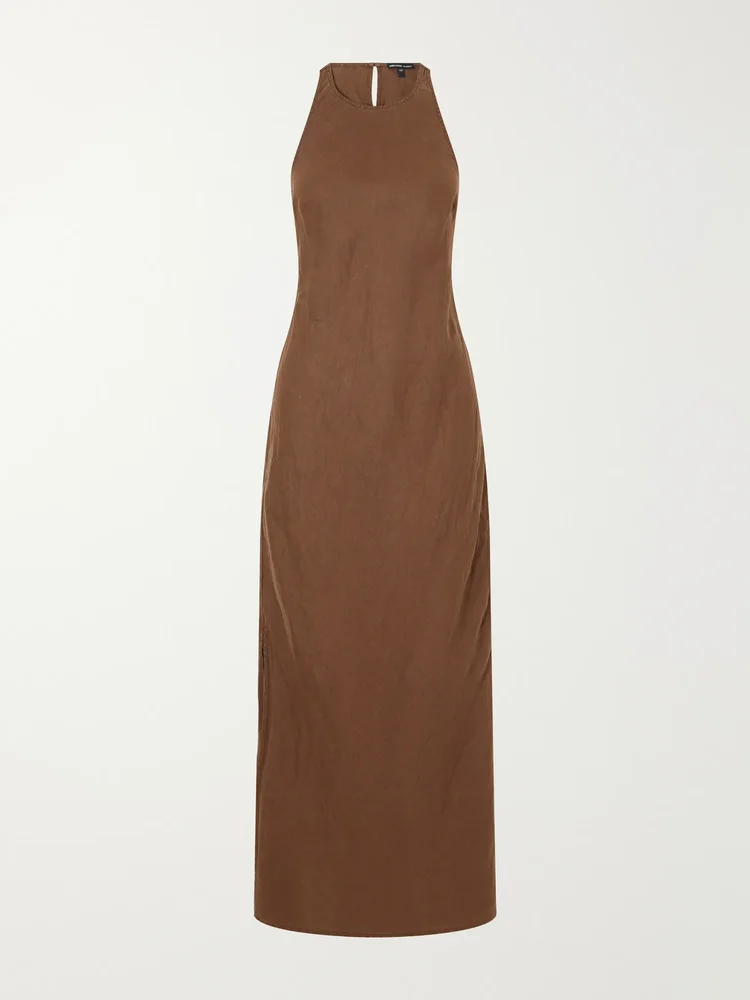 Linen maxi dress