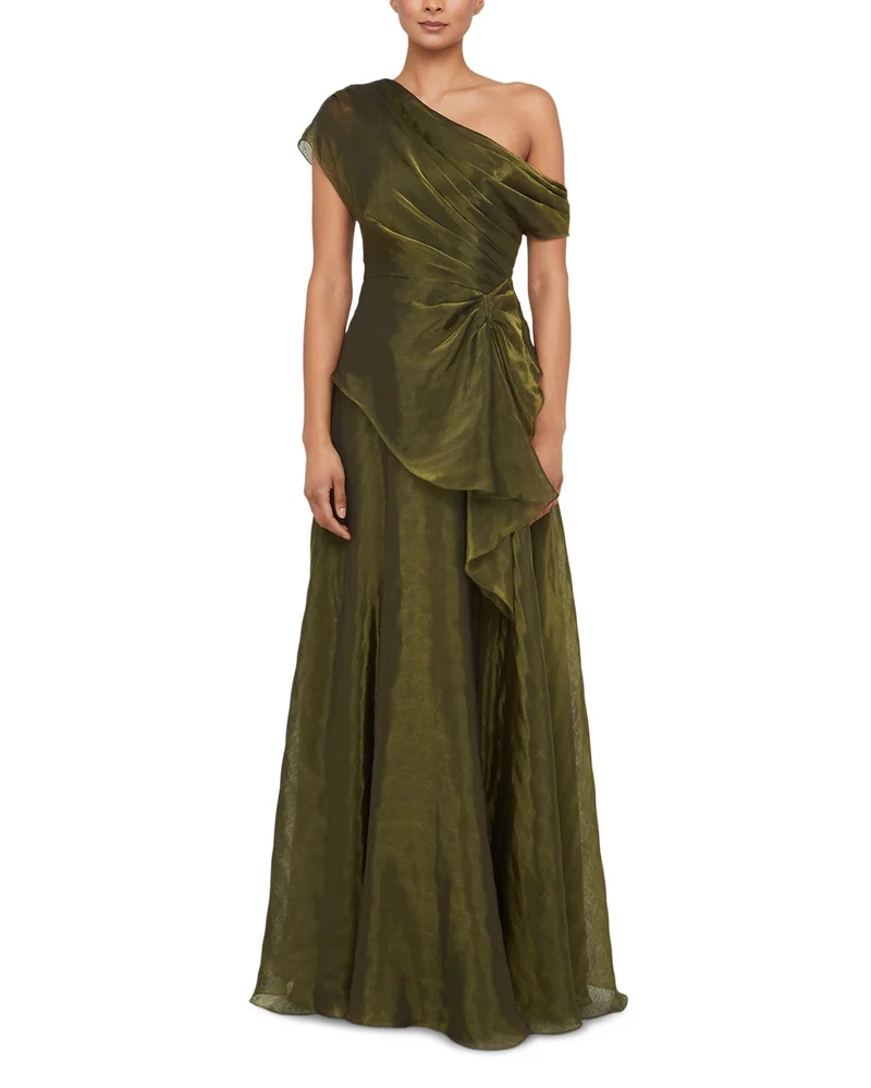 Avalina Organza Lamé Gown