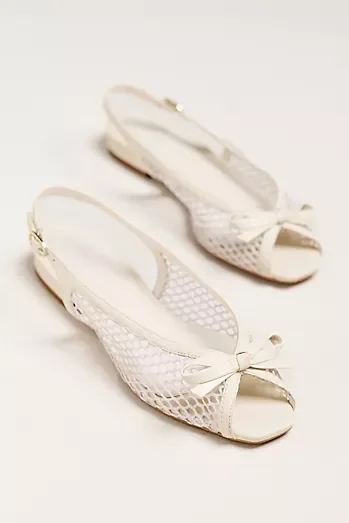 Maeve Mesh Slingback Flats