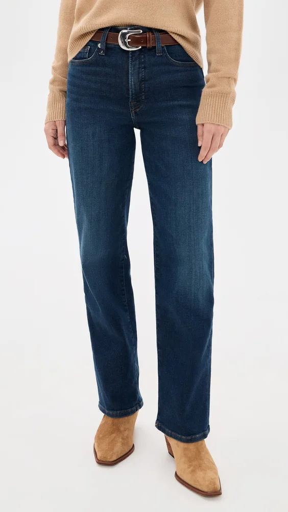 Soft Tech Good Petite Straight Jeans