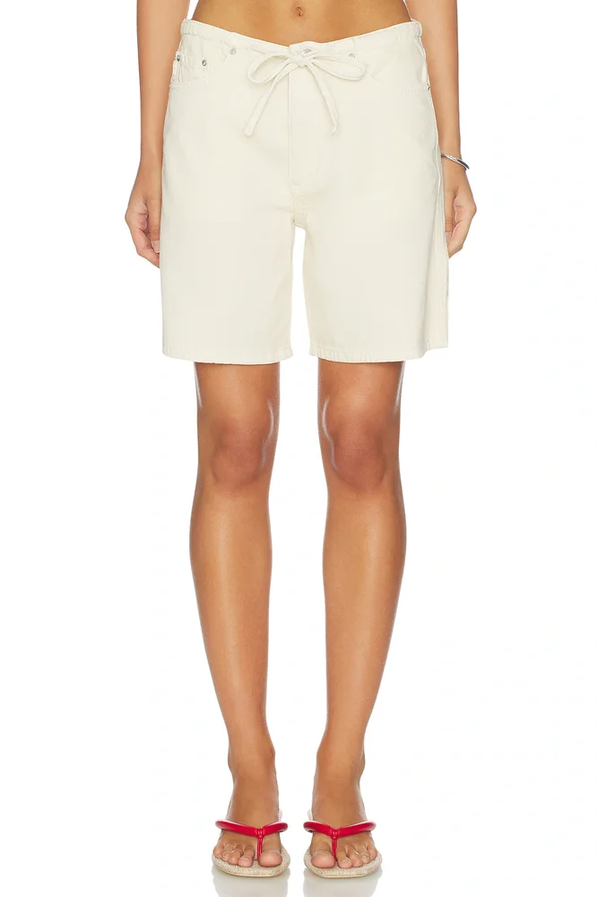 DL Aura Sienna Low-Slung Drawstring Short