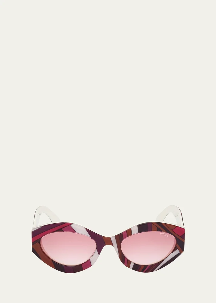 Cat-Eye Acetate Sunglasses