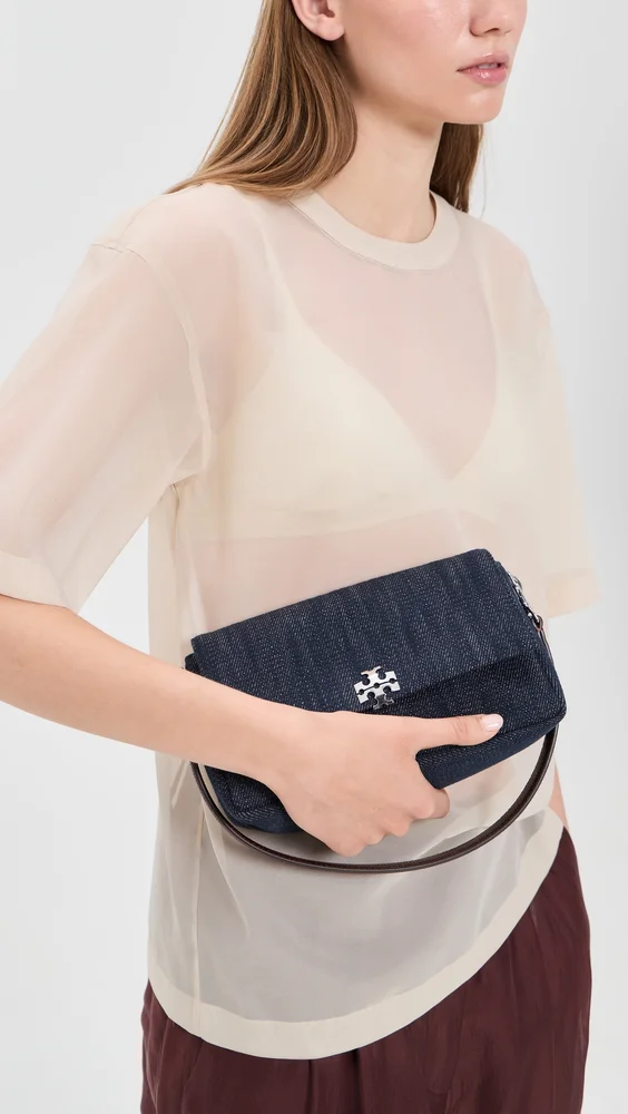 Charlie Denim Small Shoulder Bag