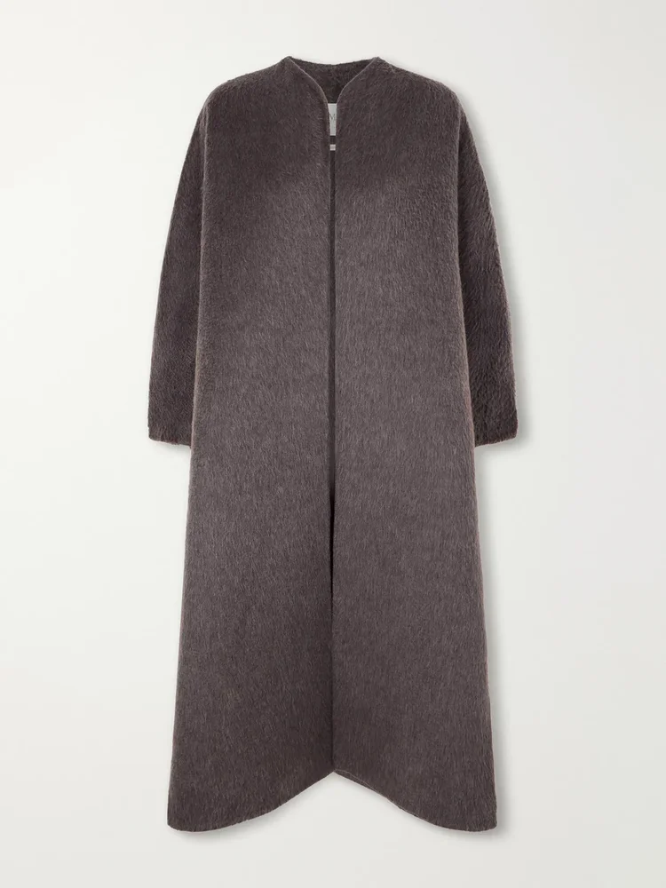 Febo camel-hair and mohair-blend coat