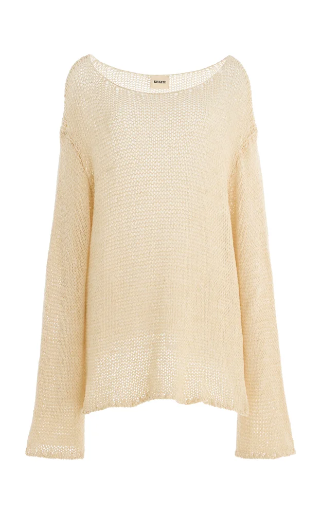 Davet Silk-Blend Knit Top