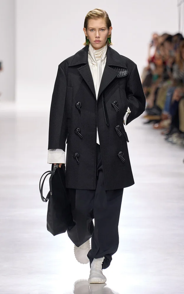 Belted Wool Mohair Gabardine Coat
