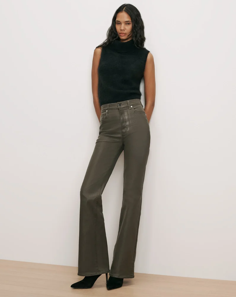 Veronica Beard Crosbie Slim Wide-Leg Jean