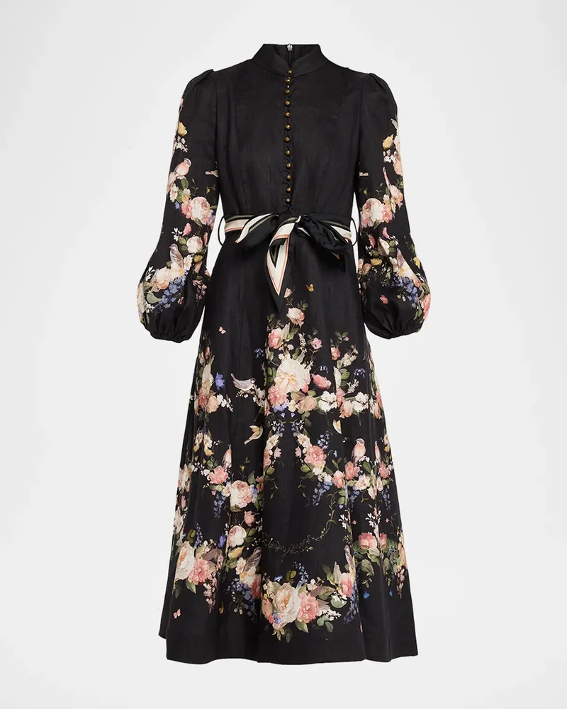 Valiant Buttoned Midi Dress