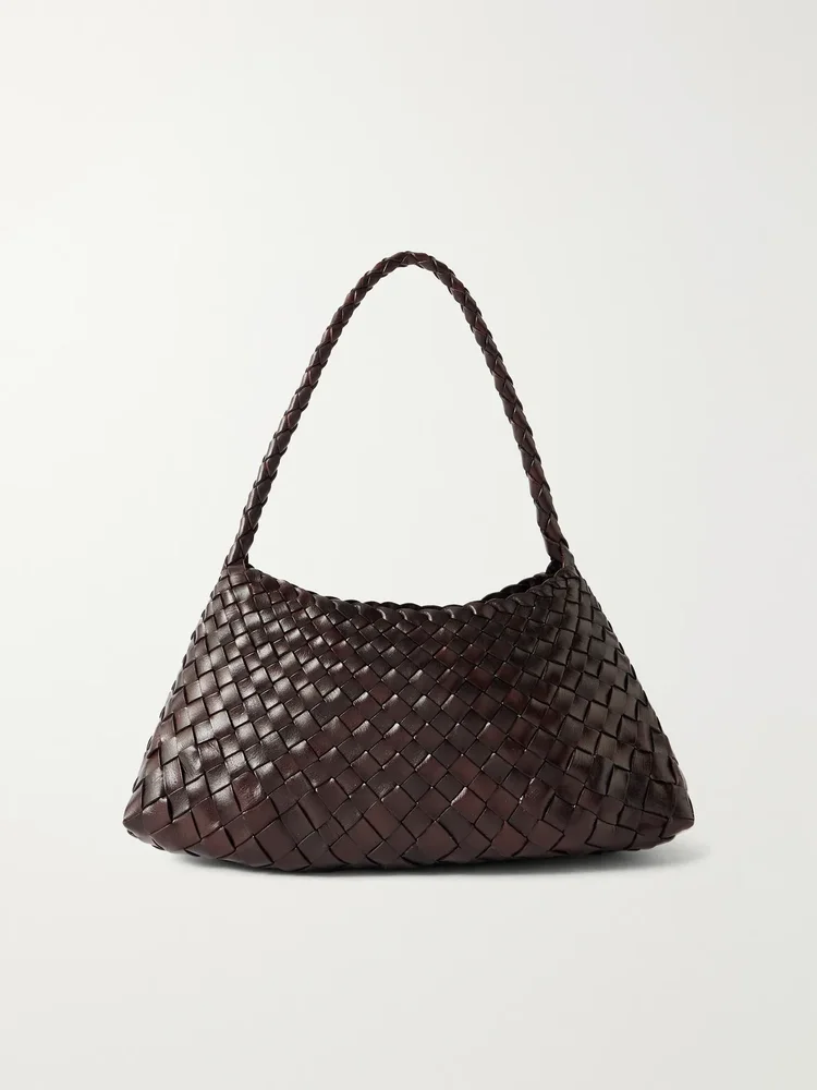 rosanna mini woven leather tote
