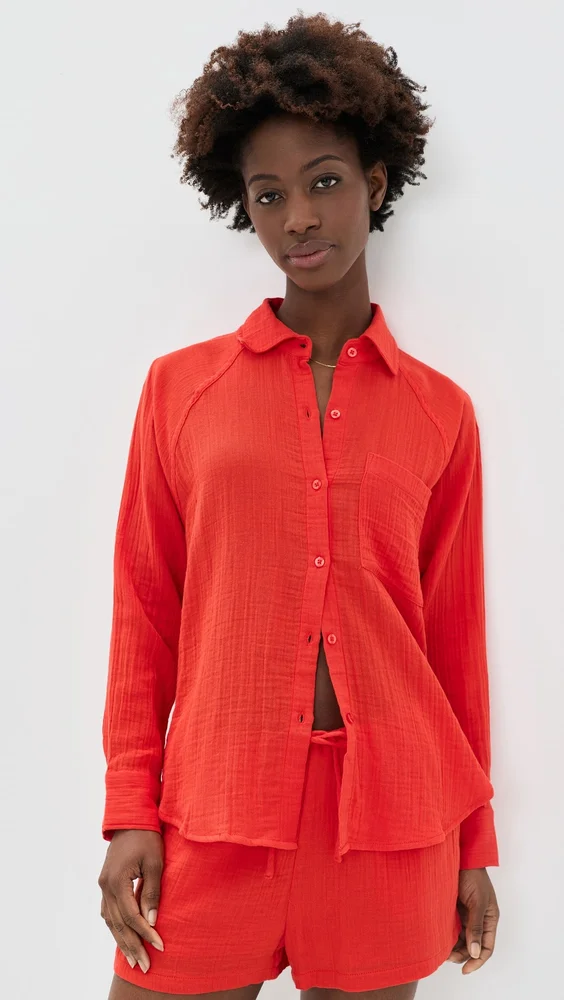 Perfect Airy Button Down Shirt