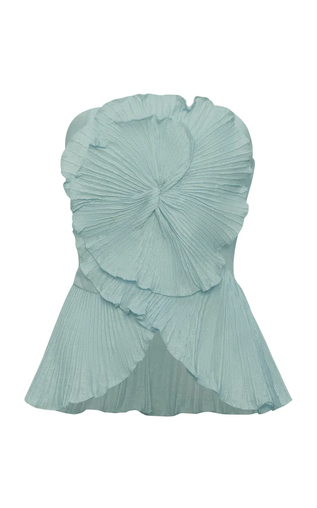 Imara Pleated Linen Top