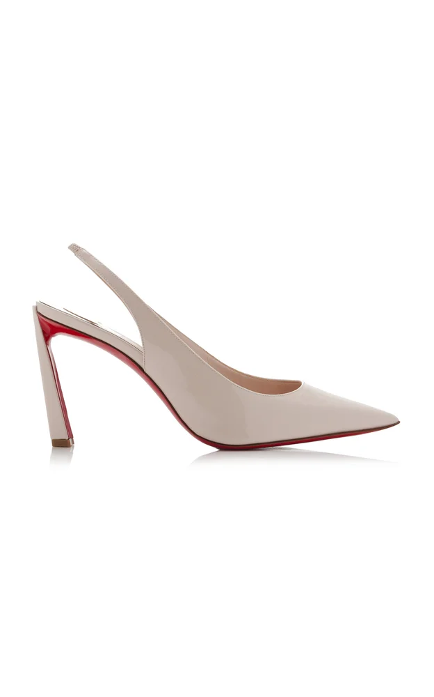 Condora 85mm Patent Leather Slingback Pumps