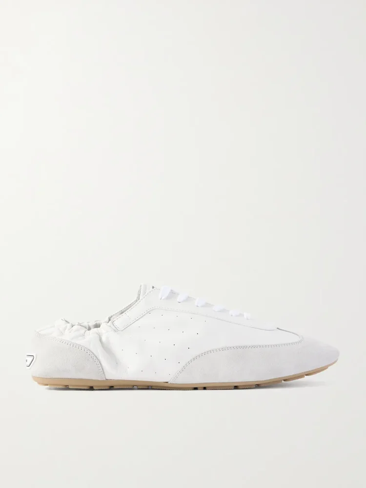 Lewis Suede and Full-Grain Leather Sneakers