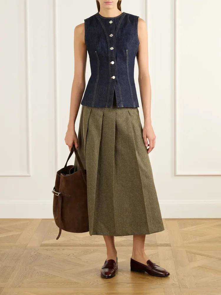 The Form denim vest