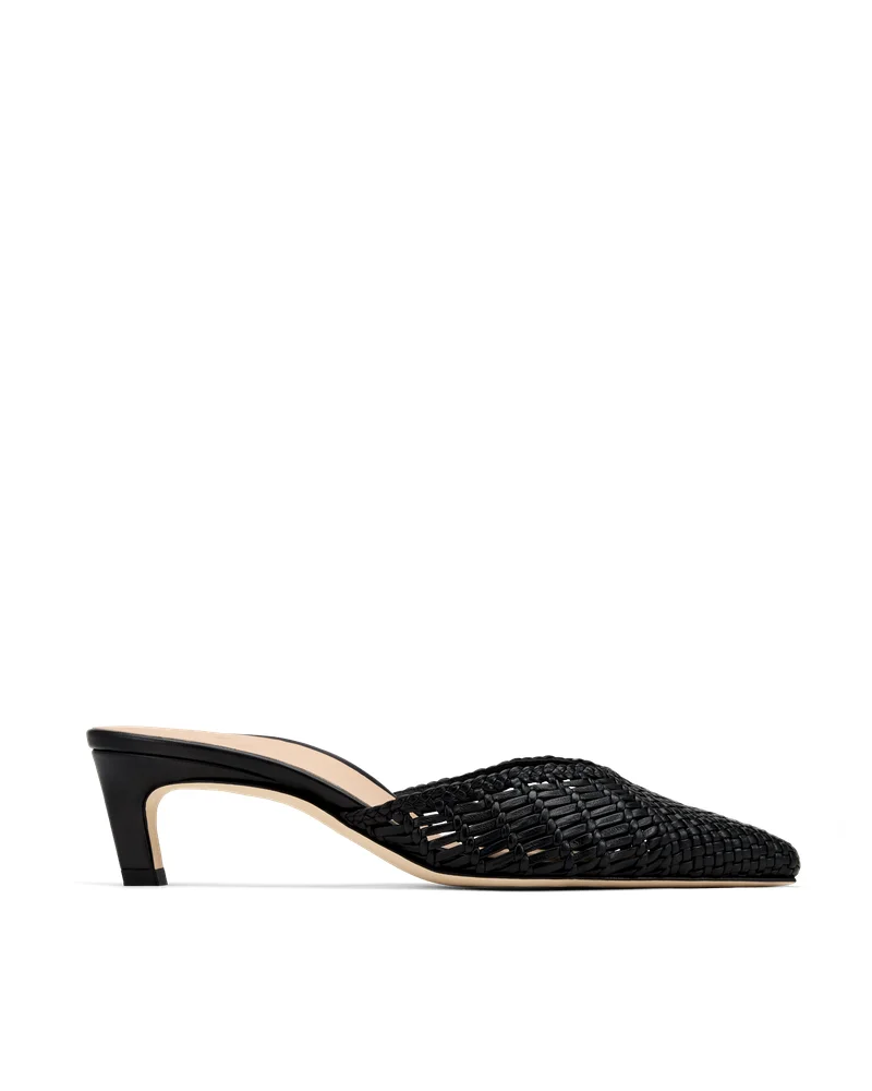 Palma: Black Woven Nappa