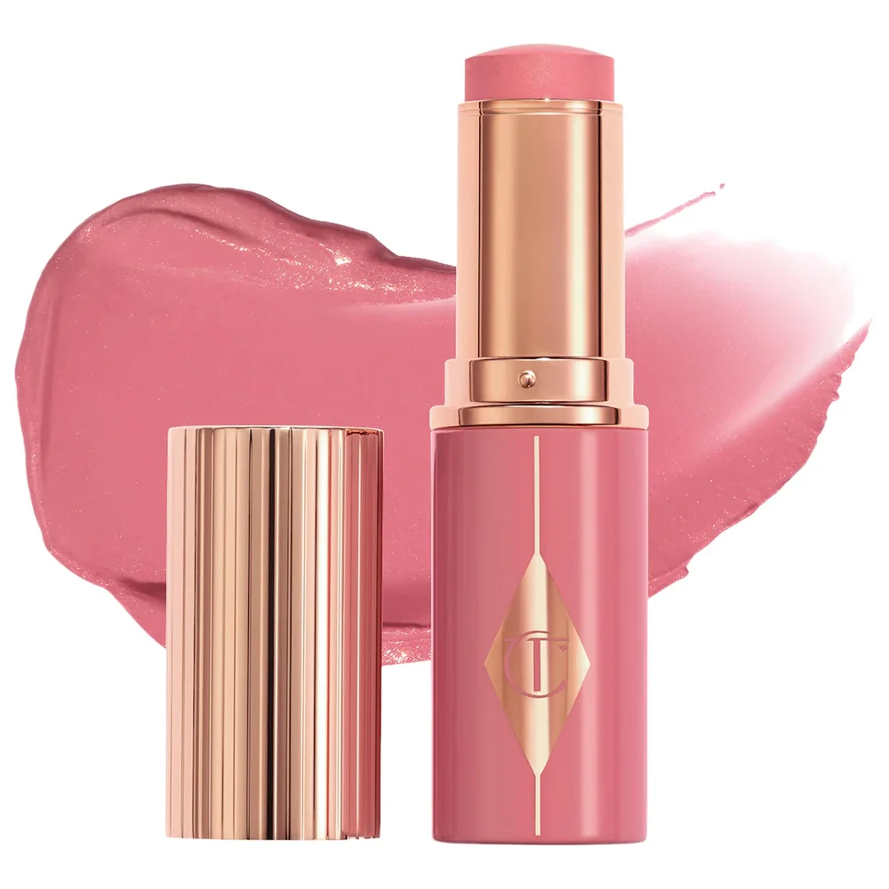 Unreal Lip + Cheek Glow Blush Stick with Hyaluronic Acid in Rosy Glow