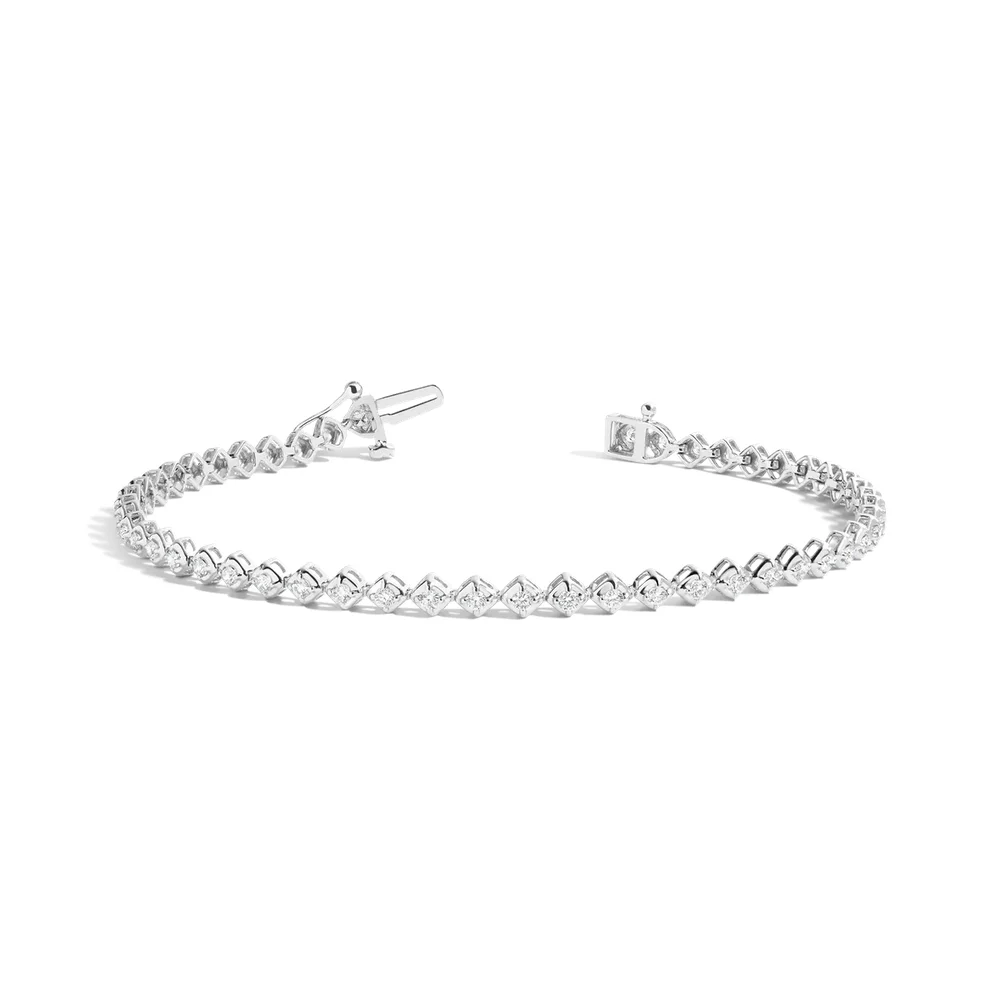 Petite Lab Grown Diamond Tennis Bracelet