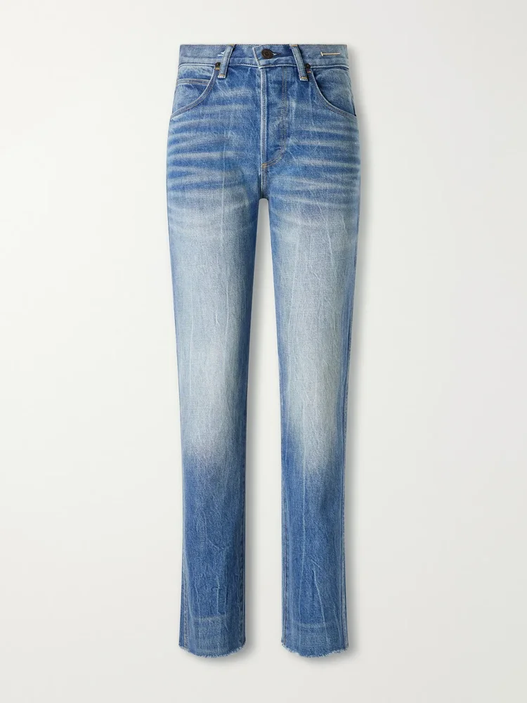 Melanie high-waist straight-leg jeans