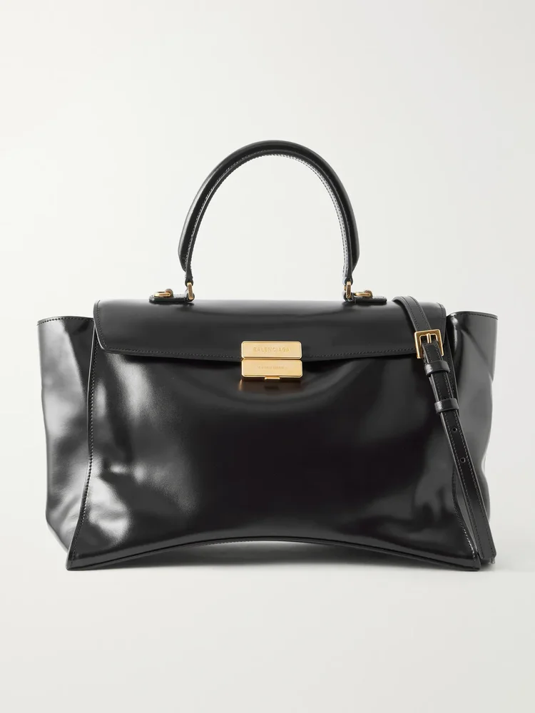 Balenciaga Hourglass Avenue Medium leather top-handle bag