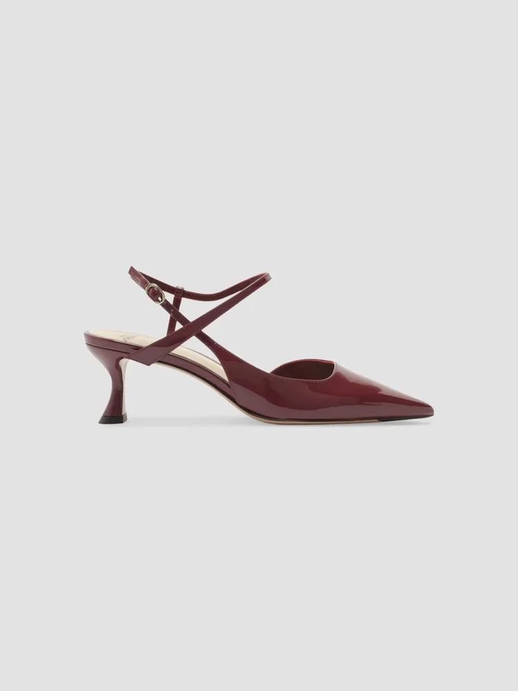 Tita 60MM Patent Leather Slingback Pumps