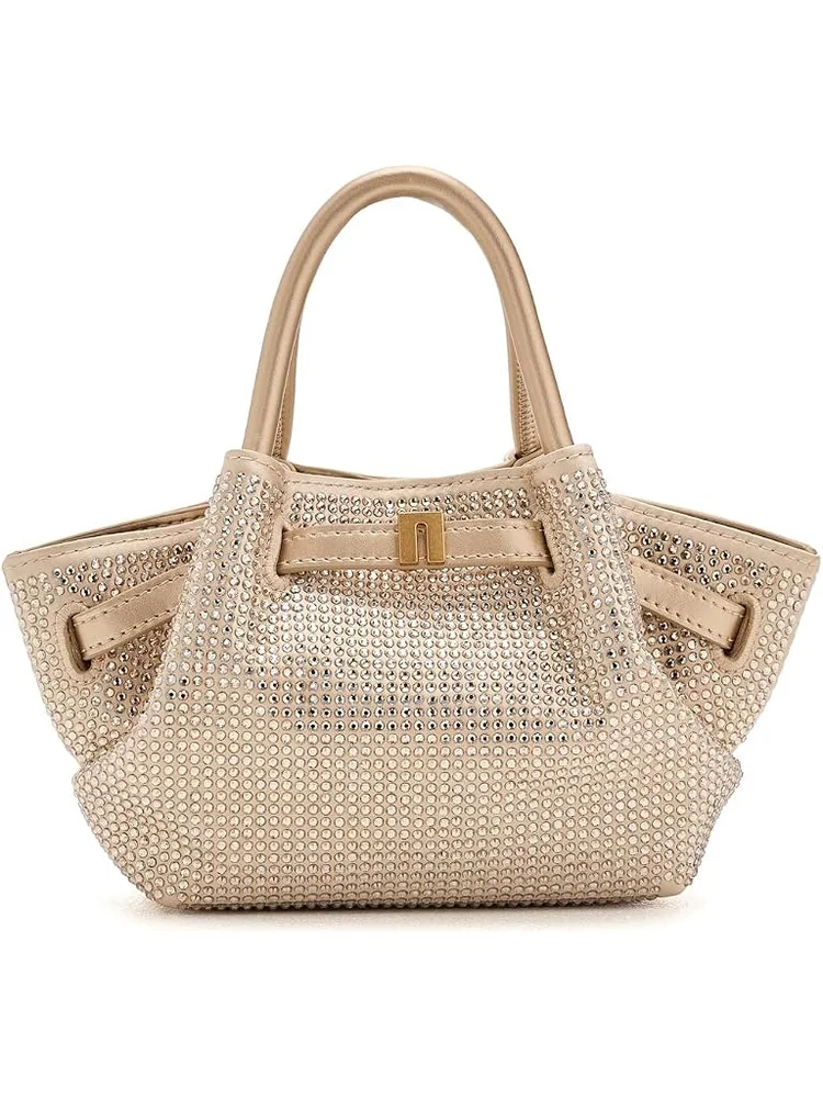 Hana Tiny Artificial Crystal Top-Handle Bag