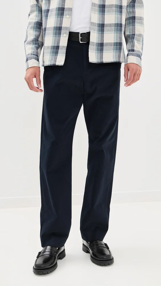 Louie Straight Fit Peached Cotton Chinos
