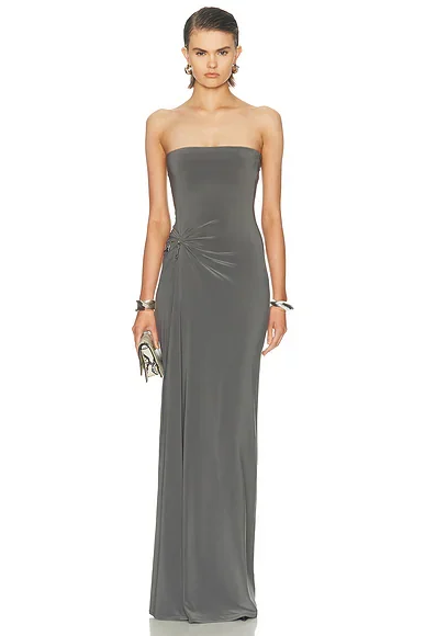 Relic Charms Strapless Maxi Dress