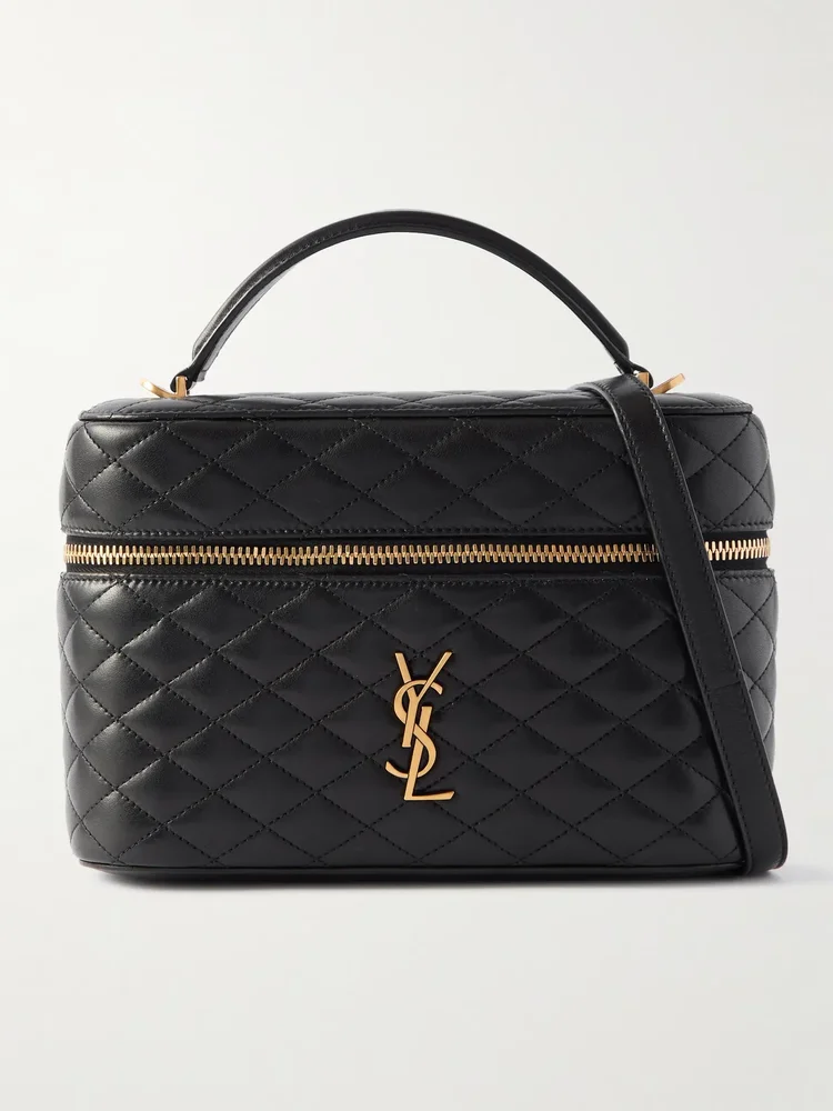 Gaby Vanity Large Quilted Leather Shoulder Bag