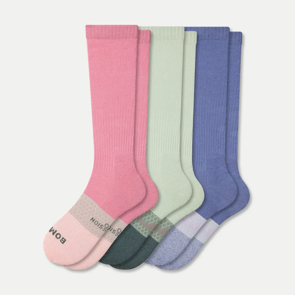 Women's Everyday Compression Knee High Sock 3-Pack