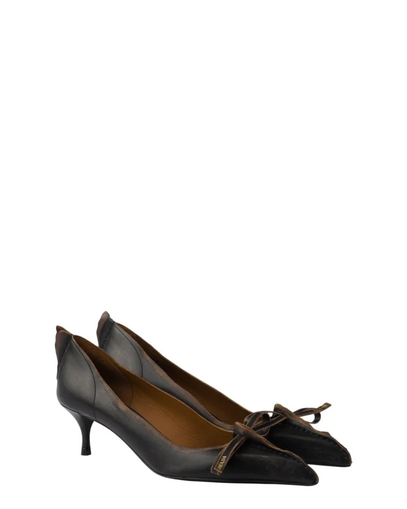 Women's Antiqued Leather Pumps