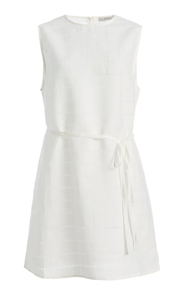 The Sintra Linen-Cotton Mini Dress