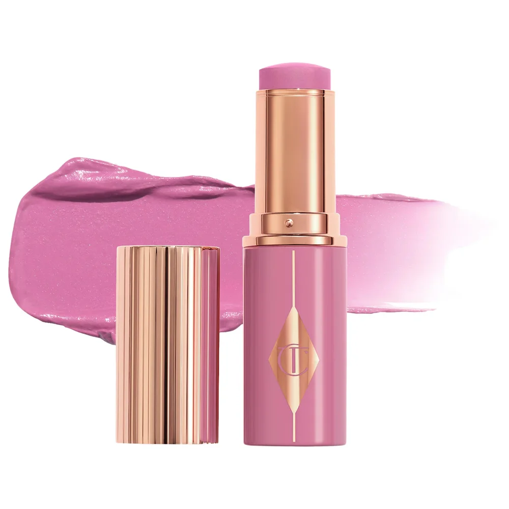 Unreal Lip + Cheek Glow Blush Stick with Hyaluronic Acid in Pretty Glow