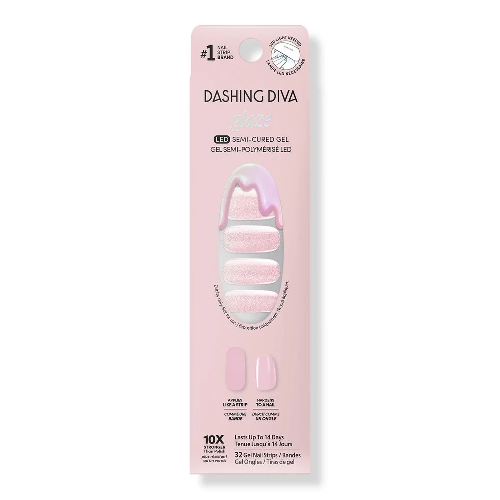 Glaze Effect, Semi-Cured Gel Nail Strips