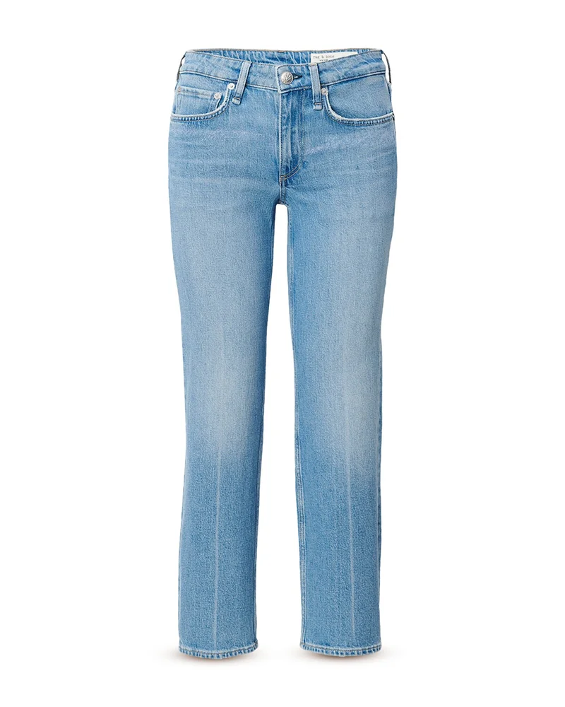 Harlow Low Rise Ankle Straight Leg Jeans in Sherman