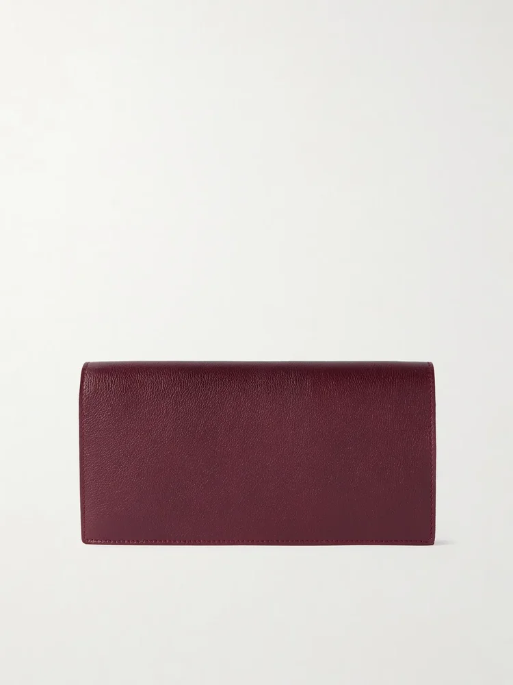 Textured-Leather Pouch