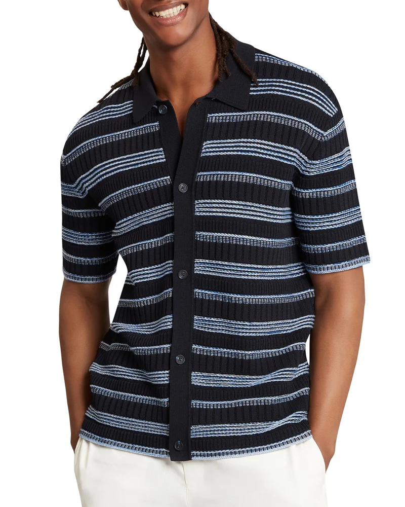 Florem Relaxed Fit Stripe Stitch Shirt