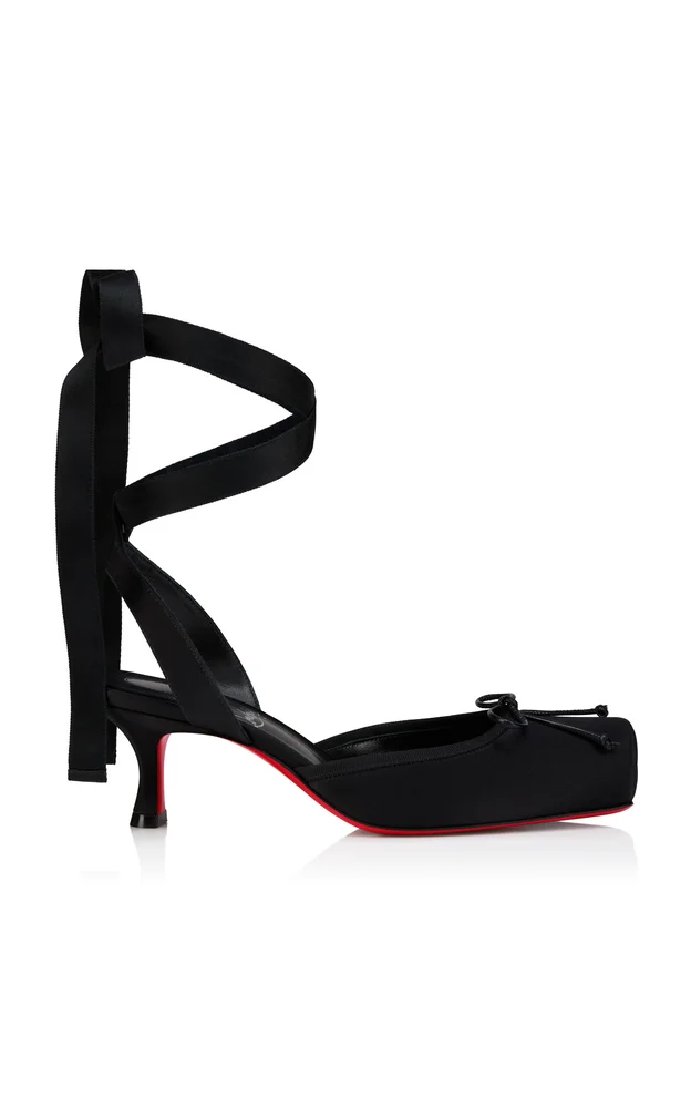 Cassia 55mm Crepe Satin Pumps
