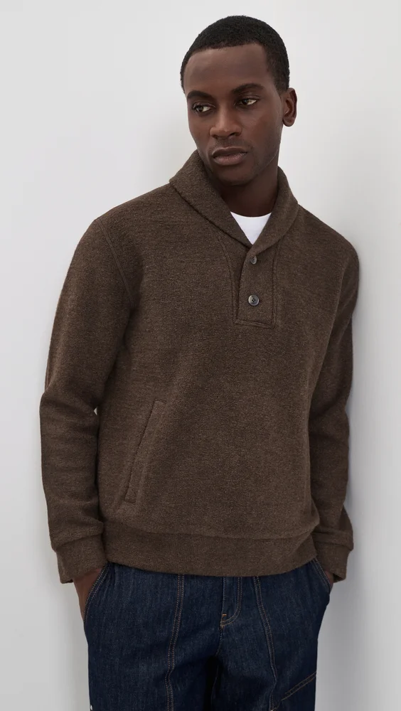 Wool Fleece Sweatshirt (Espresso Brown)