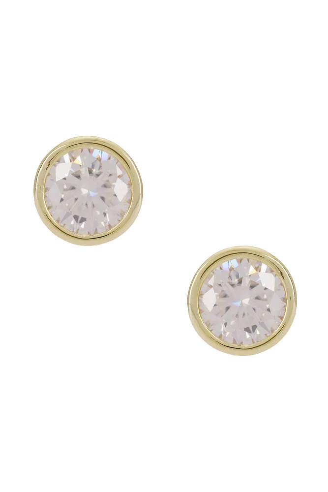 Bezel Solitaire Stud