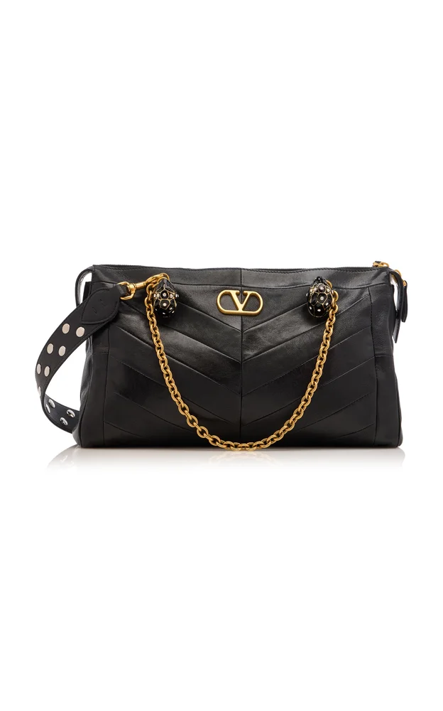 Panthea Medium Leather Tote Bag