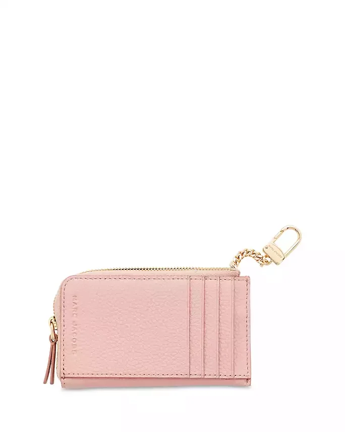 The Top Pebbled Leather Wallet (Rose)